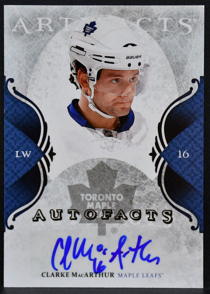 2011-12 UD Artifacts Autofacts Clarke MacArthur A-CM Maple Leafs Auto 9499