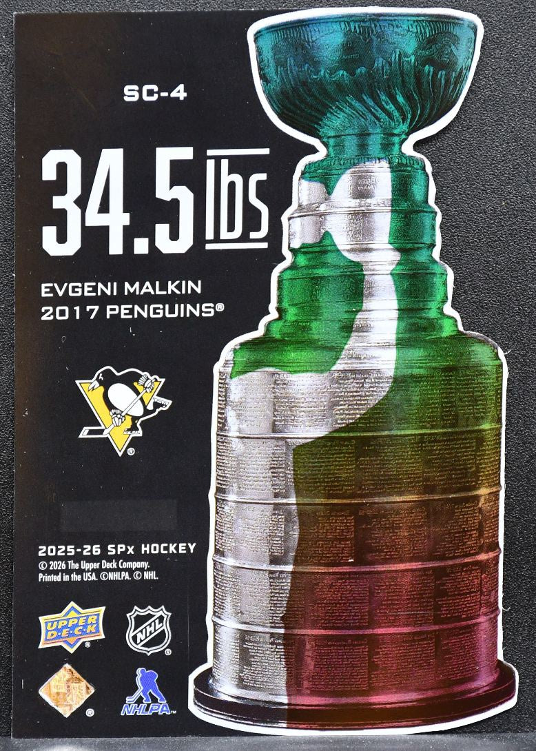 2025-26 SPx 34.5 LBs Evgeni Malkin SC-4 Pittsburgh Penguins 8013