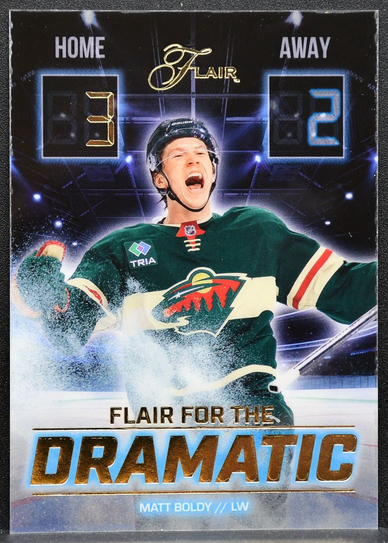 2025-26 Flair for the Dramatic Matt Boldy FTD-4 Minnesota Wild 5814
