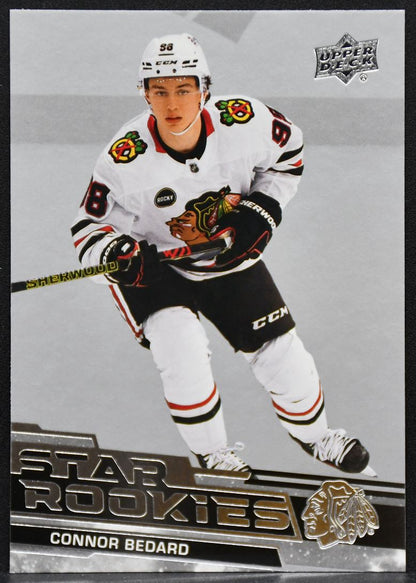 2023-24 Upper Deck Star Rookies Box Set Connor Bedard 1 Chicago Blackhawks RC 1991