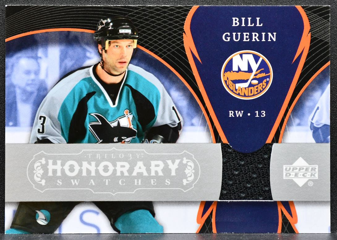 2007-08 UD Trilogy Honorary Swatches Bill Guerin HS-BG Islanders Jersey 3704