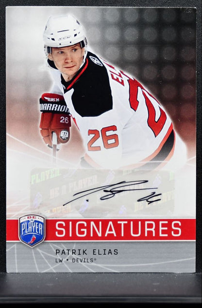2008-09 Upper Deck Be a Player Signatures Patrik Elias S-PE Devils Auto 0512