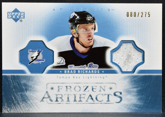 2005-06 UD Artifacts Frozen Brad Richards FA-BR Lightning 080/275 Jersey 9288