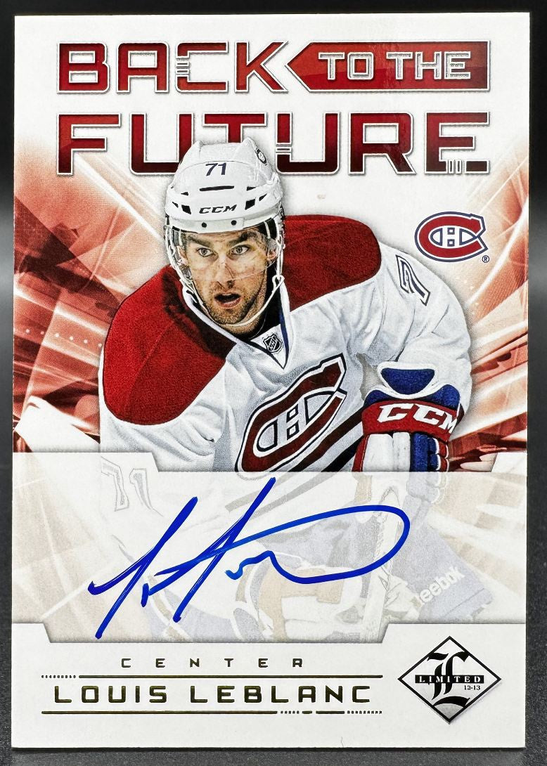 2012-13 Back to the Future Lafleur / Leblanc Montreal Canadiens Auto /25