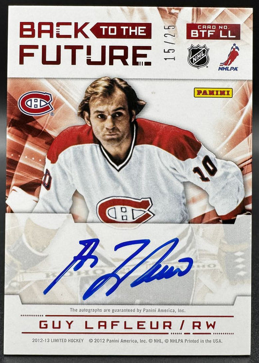 2012-13 Back to the Future Lafleur / Leblanc Montreal Canadiens Auto /25