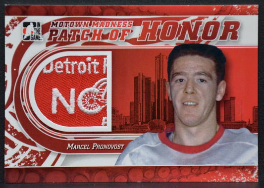 12-13 In The Game Motown Madness Patch of Honor Pronovost PH-26 Red Wings Patch 4282