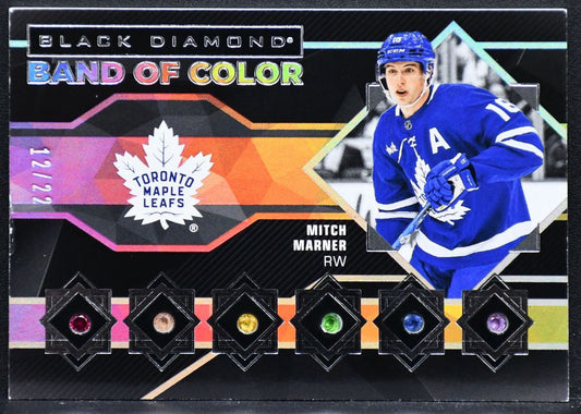 2022-23 UD Black Diamond Band of Color 6 Mitch Marner BC-MM  12/22 Base