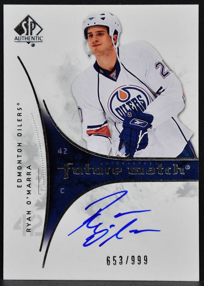 2009-10 SP Authentic Future Watch Auto Ryan O'Marra 247 Oilers RC Auto 653/999