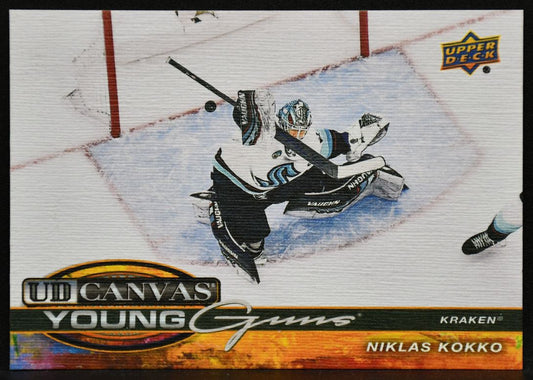 2025-26 UD Series 1 UD Canvas Young Guns Niklas Kokko C-99 Seattle Kraken RC 3360