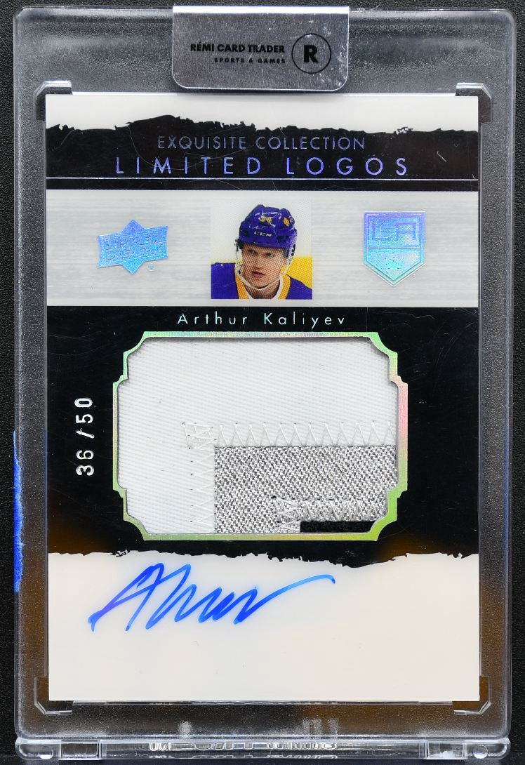 2020-21 UD Cup Exquisite 03-04 Limited Logos Kaliyev Kings Auto /50 Patch 4267