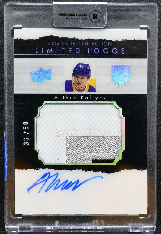 2020-21 UD Cup Exquisite 03-04 Limited Logos Kaliyev Kings Auto /50 Patch 4267