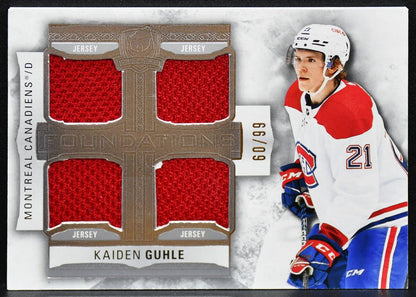 2023-24 UD The Cup Foundations Kaiden Guhle F-KG Canadiens 60/99 Jersey 3718