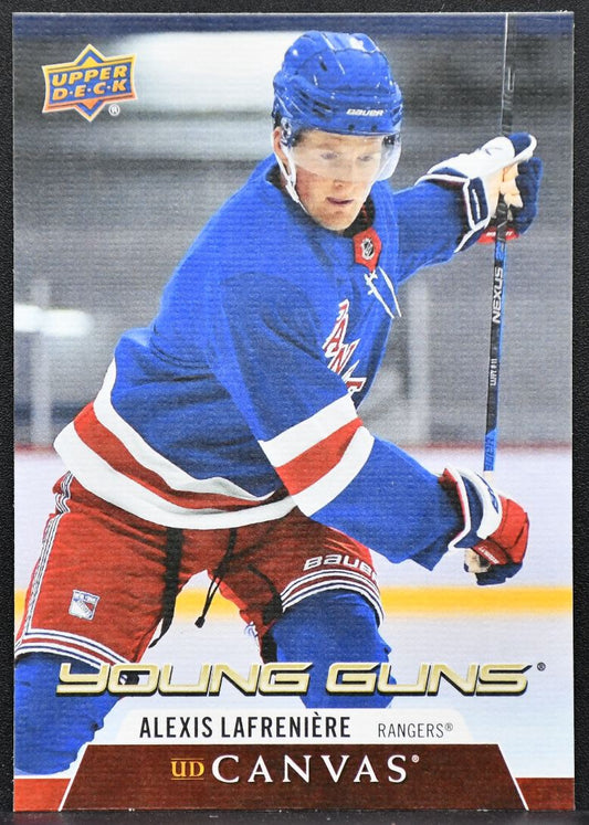 2020-21 Upper Deck Series 1 UD Canvas Young Guns Alexis Lafreniere C91 RC 1579