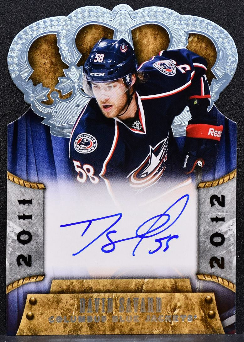 2011-12 Panini Crown Royale Rookie Auto David Savard 161 Jackets RC Auto 1636