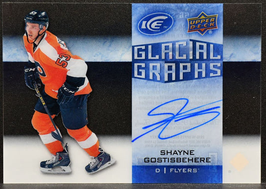 2015-16 UD Ice Glacial Graphs Autograph Shayne Gostisbehere GG-SG  Auto