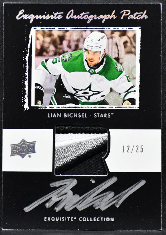 2024-25 UD The Cup Exquisite Collection Black Auto Patch Lian Bichsel EB-LB /25