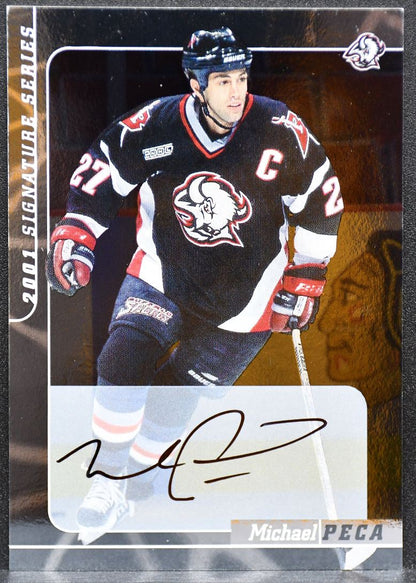 2000-01 Be a Player Signature Series Autographs Michael Peca 94 Sabres Auto 6368