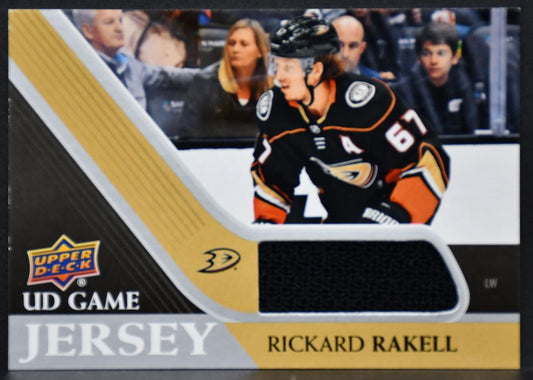 2020-21 UD Series 1 UD Game Jersey Rickard Rakell GJ-RR Anaheim Ducks Jersey 2951