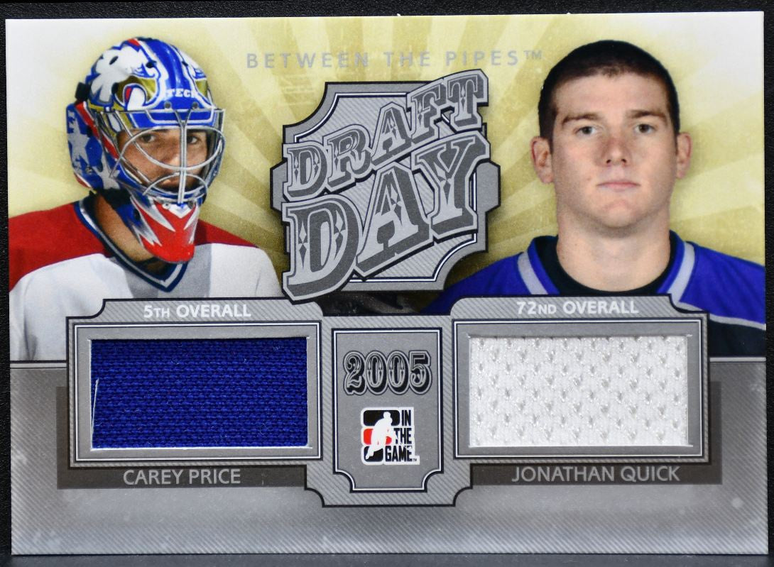2012-13 ITG Between Pipes Draft Day Jerseys Silver Price/Quick Jersey 9140