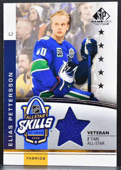 2020-21 SP Game Used 2020 NHL All-Star Skills Fabrics Pettersson Jersey 5284