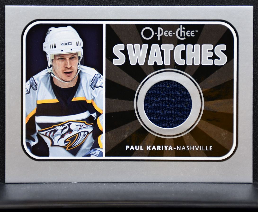 2006-07 O-Pee-Chee Swatches Paul Kariya S-PK Nashville Predators Jersey 6552