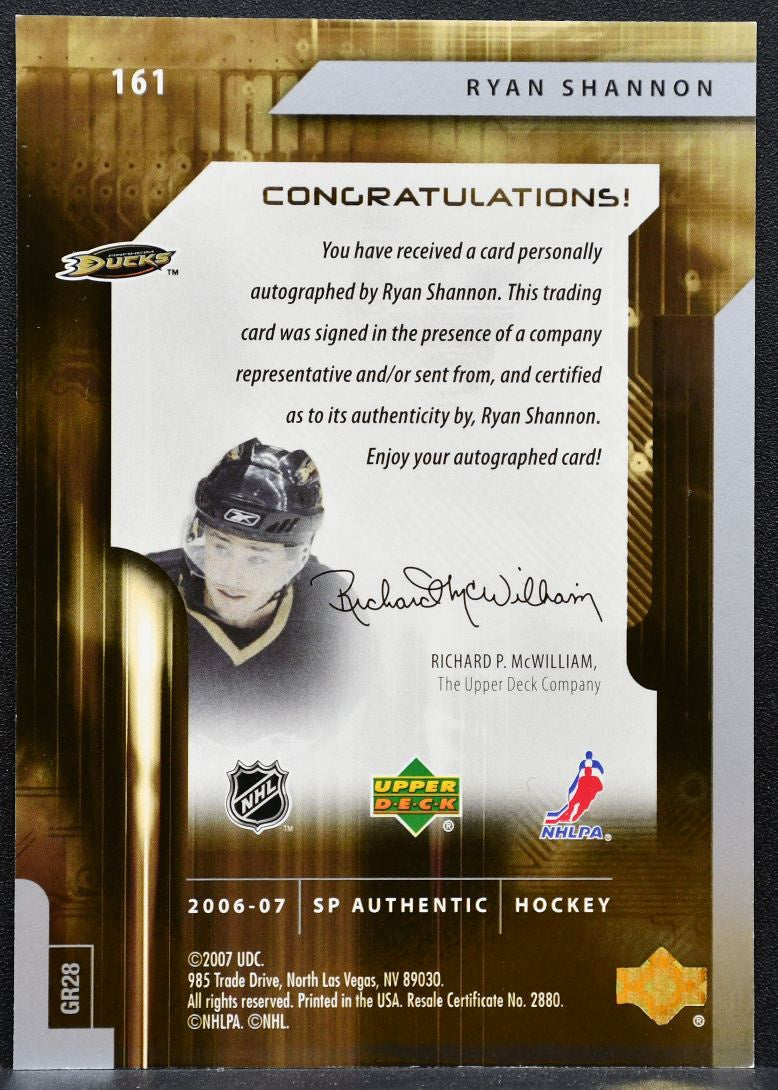 2006-07 SP Authentic Future Watch Auto Shannon RC Auto 538/999 7349