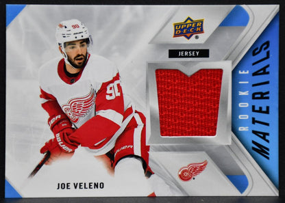 2021-22 UD Series 2 Rookie Materials Joe Veleno RM-JV Red Wings RC Jersey 7047