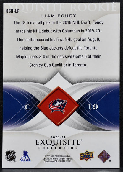 2020-21 UD BD Exquisite Collection 2006-07 Retro Foudy RC 043/299 4393