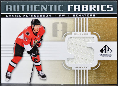 2011-12 SP Game Used Authentic Fabrics Daniel Alfredsson Senators Jersey 8150