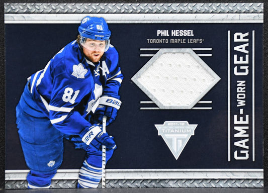 2011-12 Panini Titanium Game-Worn Gear Phil Kessel 28 Maple Leafs Jersey 8274