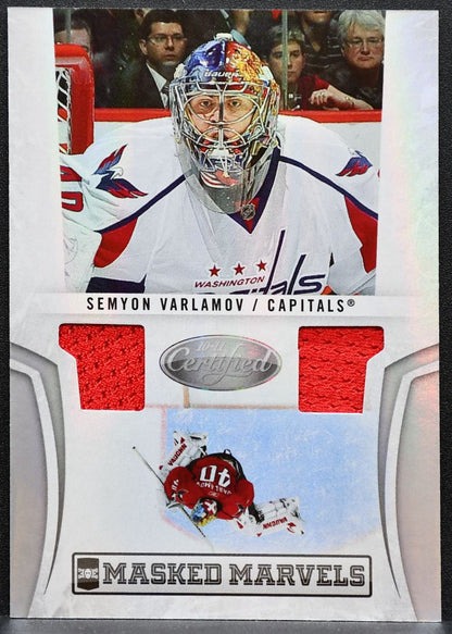 2010-11 Panini Certified Masked Marvels Jersey Varlamov 40/99 Jersey 5024