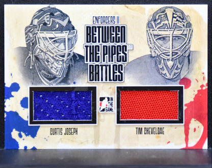 2013-14 ITG Enforcers II Between the Pipes Battles Joseph/Cheveldae Jersey 3193
