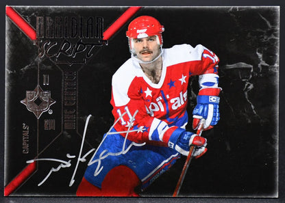 2014-15 UD Ultimate Collection Obsidian Script Mike Gartner OS-MG Auto