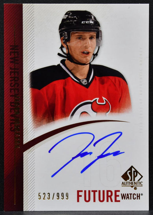 2010-11 SP Authentic Future Watch Auto Jacob Josefson Devils RC Auto 7286