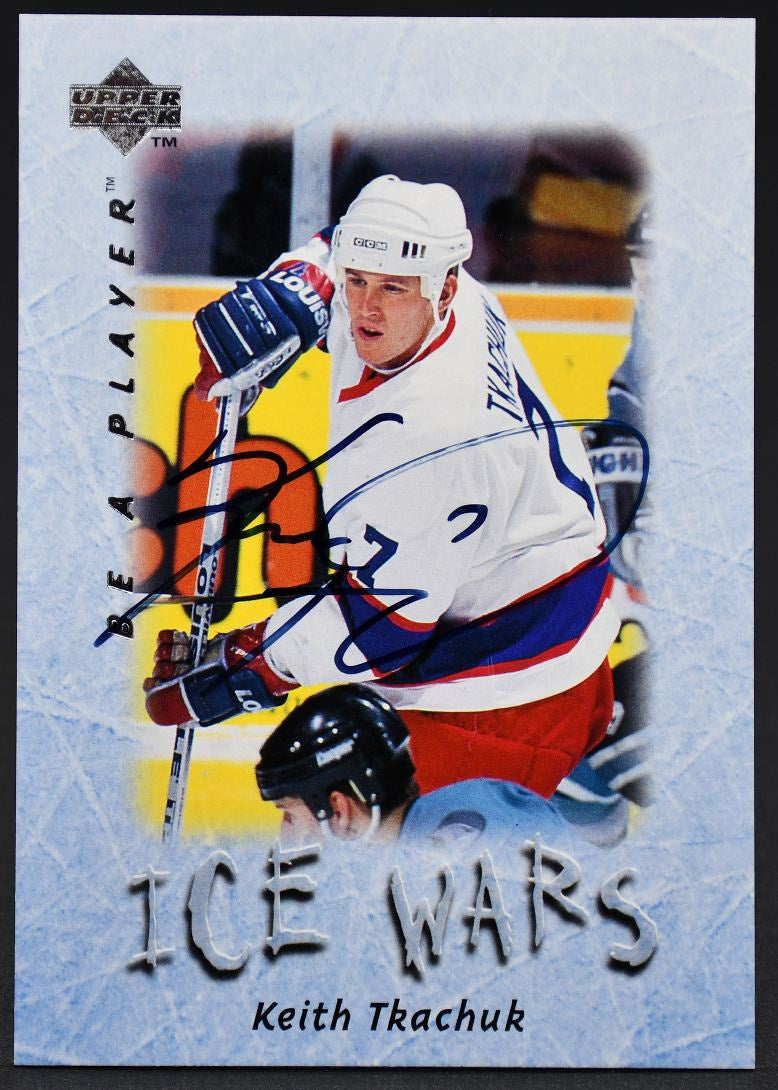 1995-96 UD Be a Player Ice Wars Auto Keith Tkachuk S215 Auto