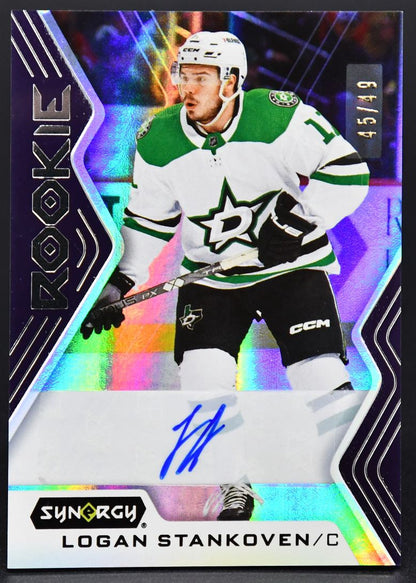 2024-25 UD Synergy Purple Parallel - Rookie Auto SP Stankoven 122 RC Auto 45/49