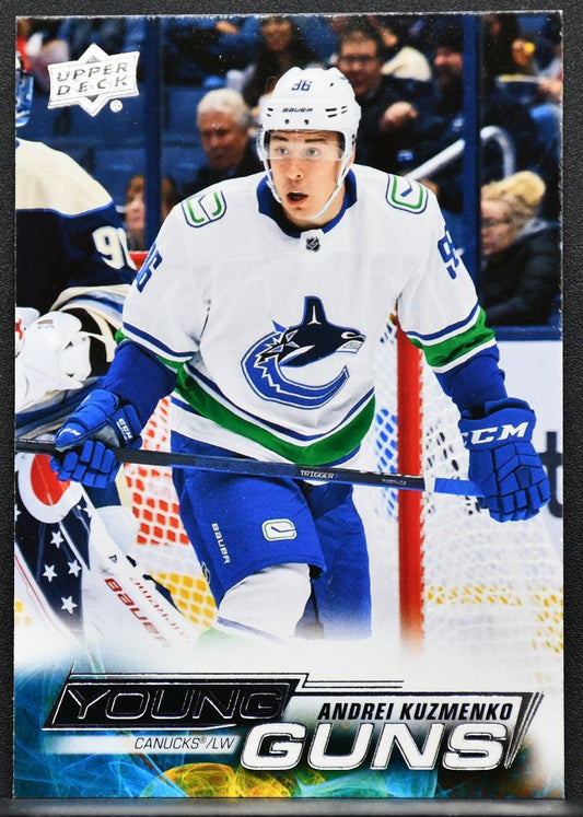 2022-23 Upper Deck Series 2 Young Guns Andrei Kuzmenko 465 Vancouver Canucks RC 7412