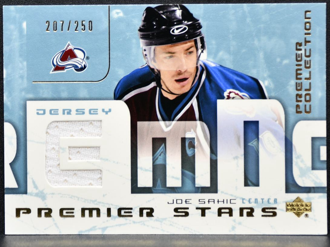 2003-04 UD Premier Collection Stars Jersey Sakic 207/250 Jersey 1823