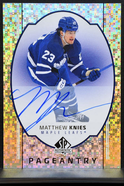 2025-26 SP Authentic Pageantry Auto Matthew Knies Toronto Maple Leafs Auto 1624