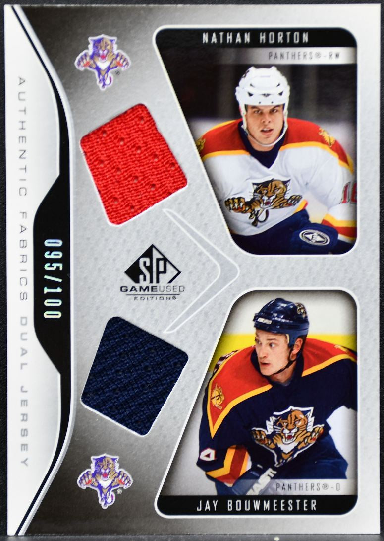2006-07 SP Game Used Authentic Fabrics Dual Bouwmeester/Horton /100 Jersey 2768
