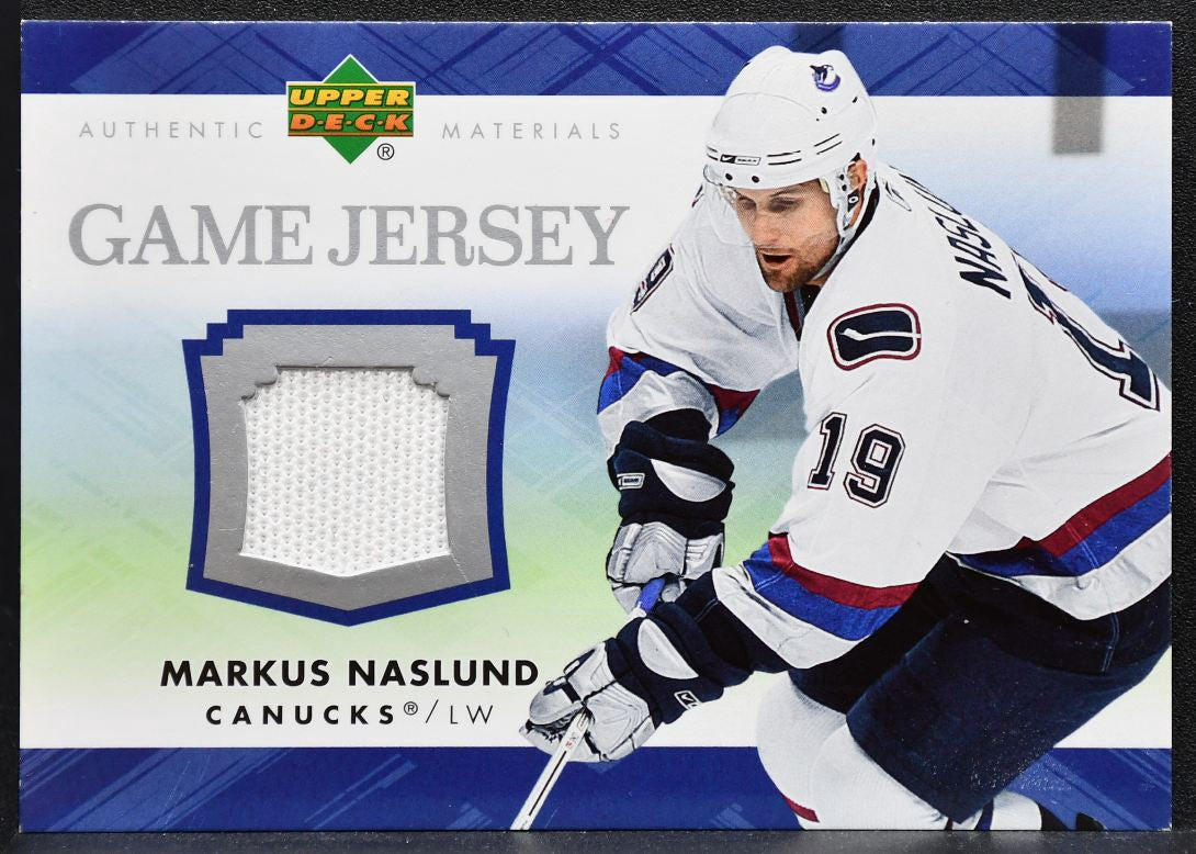 2007-08 Upper Deck Series 1 Game Jerseys Markus Naslund J-MN Canucks Jersey 5180