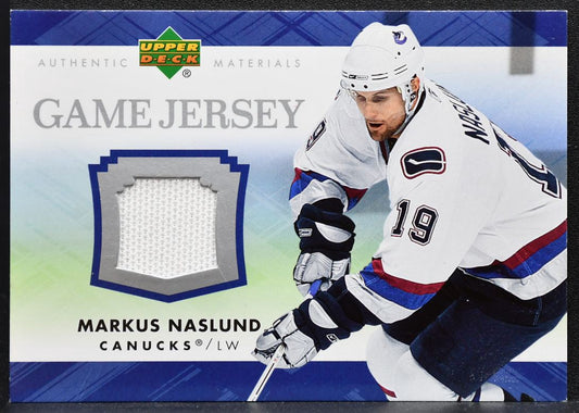 2007-08 Upper Deck Series 1 Game Jerseys Markus Naslund J-MN Canucks Jersey 5180