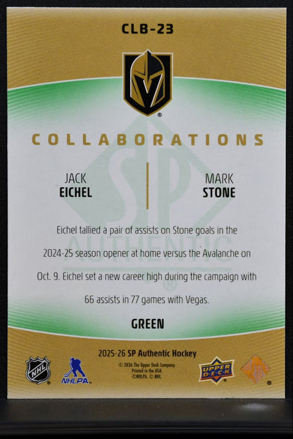 2025-26 SP Authentic Collaborations Jack Eichel / Mark Stone Golden Knights 1341