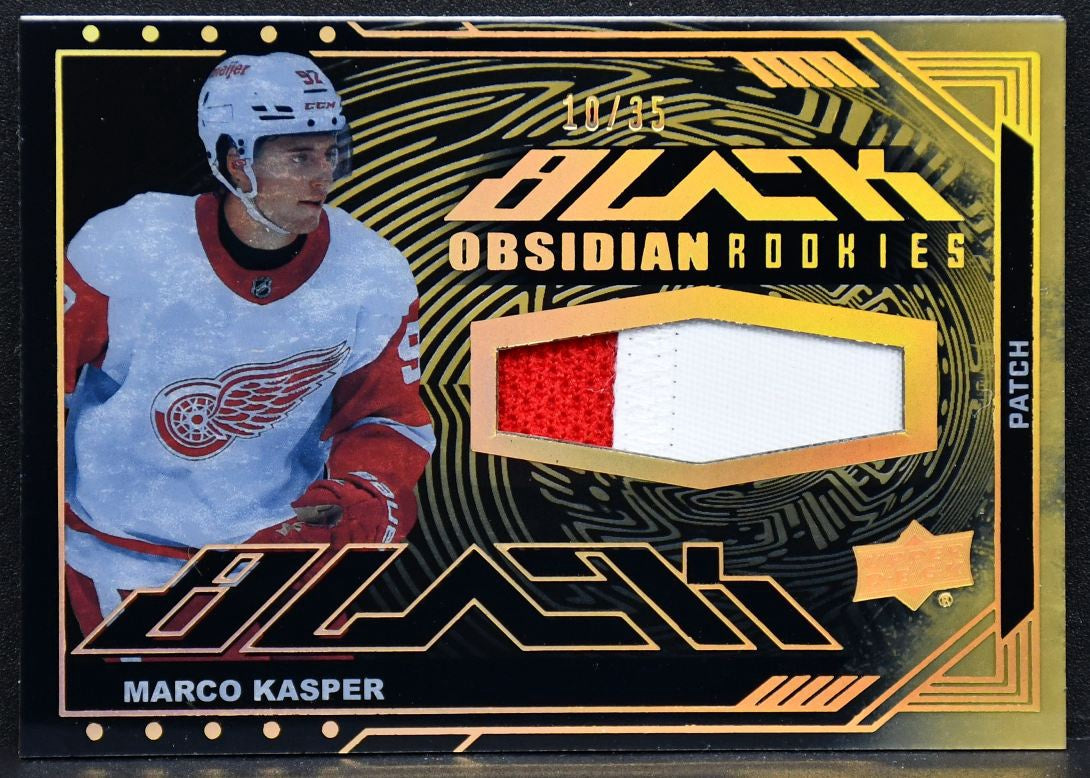 2023-24 SPx Marco Kasper ORJ-KA Detroit Red Wings RC 10/35 Patch