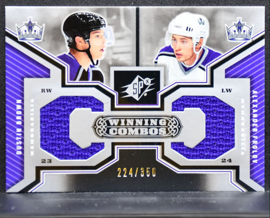 2005-06 SPx Winning Combos Dustin Brown/Alexander Frolov 224/350 Jersey 2554