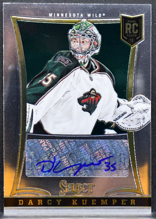 2013-14 Panini Select Rookie Auto Darcy Kuemper 226 Wild RC Auto 081/399 0224