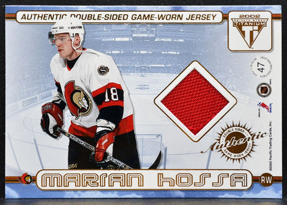 2001-02 Pacific Private Stock Titanium Double-Sideds Havlat/Hossa Jersey 2851