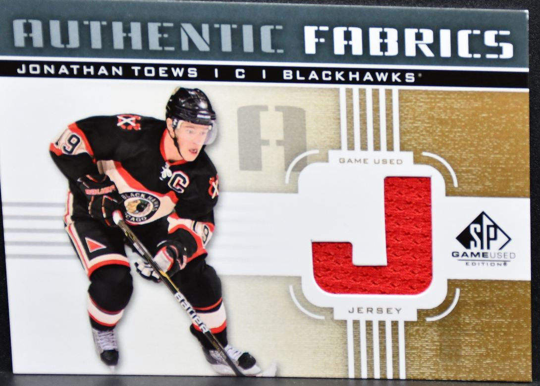 2011-12 SP Game Used Authentic Fabrics Jonathan Toews Blackhawks Jersey 5351