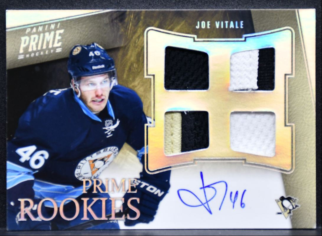 2011-12 Panini Prime RookiesAuto Jersey Silver Vitale RC Auto 45/50 Patch 9786