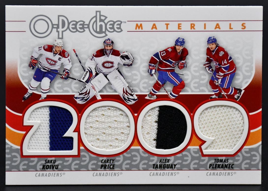 2009-10 OPC Materials Tanguay/Price/Koivu/Tomas Plekanec J-HABS Jersey